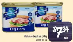 Farmer Jack's Plumrose Leg Ham offer