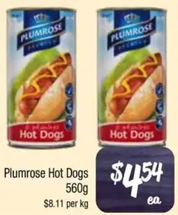 Plumrose Hot Dogs
