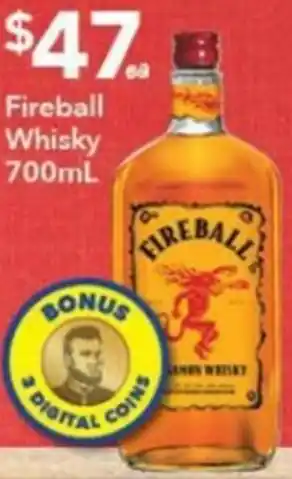 Ritchies Fireball Whisky 700ml offer