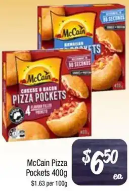 Farmer Jack's McCain Pizza Pockets offer