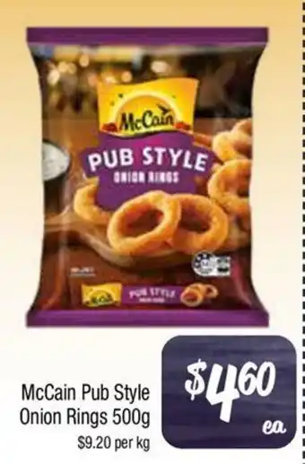 Farmer Jack's McCain Pub Style Onion Rings offer