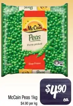 Farmer Jack's McCain Peas offer