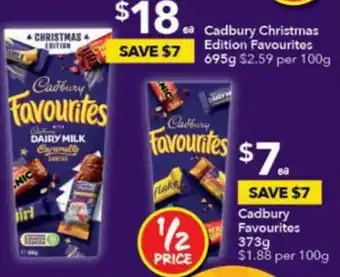 Ritchies Cadbury Christmas Edition Favourites 695 g offer