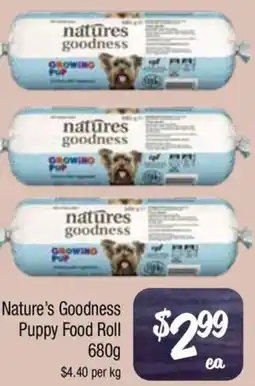 Nature's Goodness Puppy Food Roll