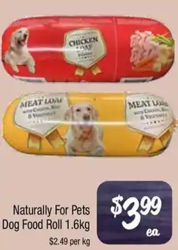 Naturally For Pets Dog Food Roll