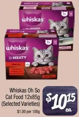Farmer Jack's Whiskas Oh So Cat Food offer