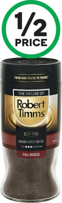 Woolworths Robert Timms Premium Instant Coffee 200g offer