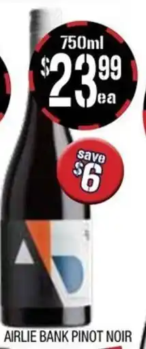 Airlie bank pinot noir