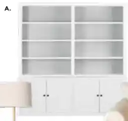 Early Settler Armand 4 door library shelving unit now offer