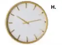 Early Settler Manhattan wall clock gold offer