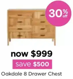 Early Settler Oakdale 8 Drawer Chest offer
