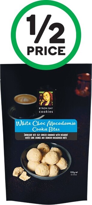 Woolworths Byron Bay Cookies Pouch 100g offer