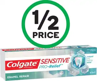 Woolworths Colgate Pro-Relief Sensitive Enamel Repair 110g¥ offer
