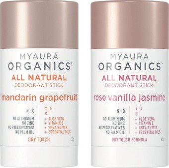 Myaura Organics Deodorant 65g