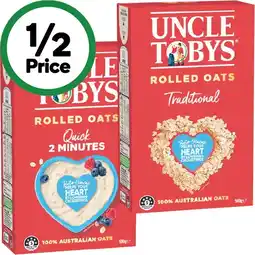 Woolworths Uncle Tobys Oats 500g offer