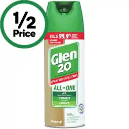 Woolworths Glen 20 Disinfectant Spray 300g offer