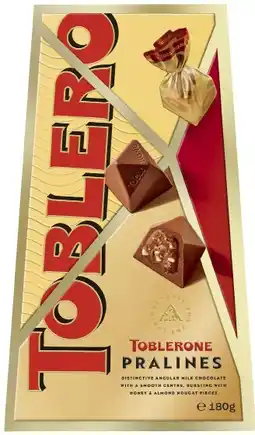 Coles Toblerone Pralines 180g offer