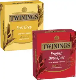 Coles Twinings Tea Bags 80 Pack-100 Pack offer