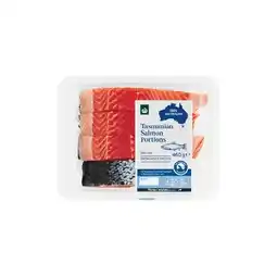 Woolworths Woolworths Australian Fresh Salmon Portions Skin On 460g offer