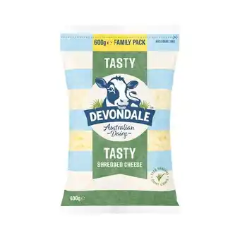 Woolworths Devondale Block or Grated Cheese 600-625g offer