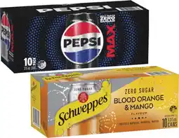 Coles Pepsi or Solo Soft Drink or Schweppes Sparkling Water 10x375mL offer