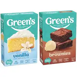 Woolworths Green’s Traditional Baking Mixes 350-470g offer