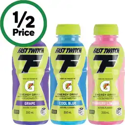 Woolworths Gatorade Fast Twitch 350ml offer