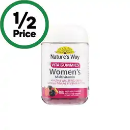 Woolworths Nature’s Way Vita Gummies Women’s Multivitamin Pk 100 offer