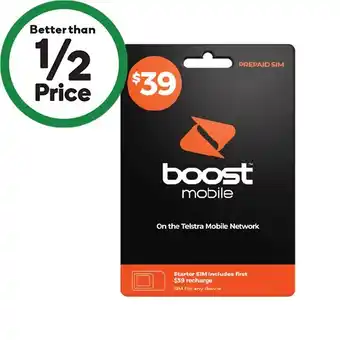 Woolworths Boost $39 Starter Pack offer