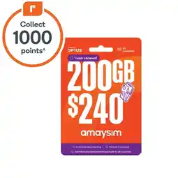 Woolworths amaysim $240 Starter Pack^ offer