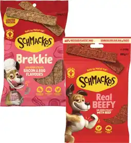 Coles Schmackos Dog Treats 200g offer