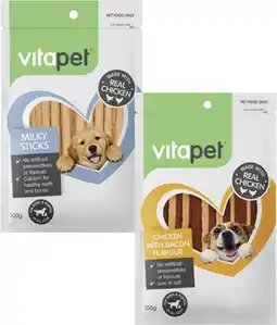 Coles Vitapet Jerhigh Dog Treats 80g-100g offer