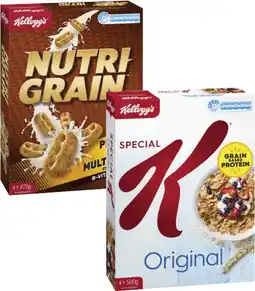 Coles Kellogg's Nutri Grain 470g or Special K Cereal 500g offer