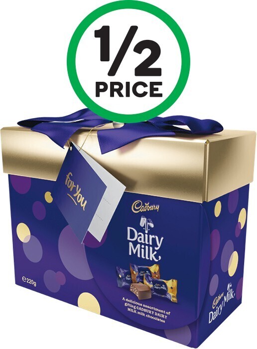 Cadbury Dairy Milk Gift Box 220g offer at Woolworths