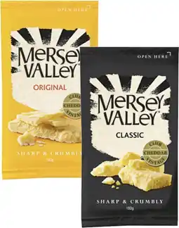 Coles Mersey Valley Cheese 180g offer