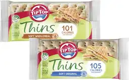Coles Tip Top Thins 6 Pack 200g-240g offer
