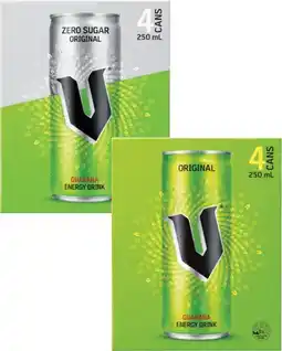 Coles V Energy Drink 4x250mL offer