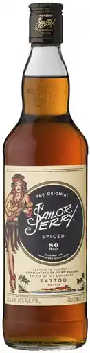 Coles Sailor Jerry Caribbean Rum offer