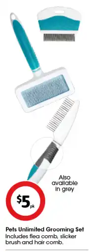 Coles Pets unlimited grooming set offer