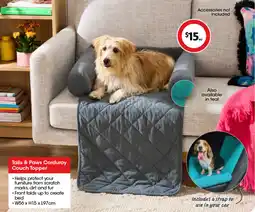 Coles Tails & paws corduroy couch topper offer