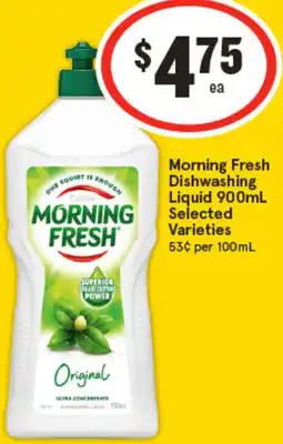 IGA Morning Fresh Dishwashing Liquid offer