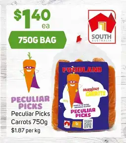 Foodland Peculiar picks carrots offer