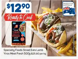 Foodland Specialty foods street eats lamb yiros meat fresh offer