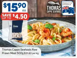 Foodland Thomas cappo seafoods raw prawn meat offer