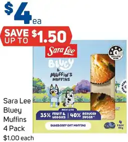Foodland Sara lee bluey muffins offer