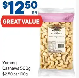 Foodland Yummy cashews offer