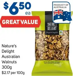 Foodland Nature delight australian walnuts offer