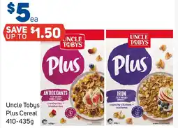 Foodland Uncle tobys plus cereal offer