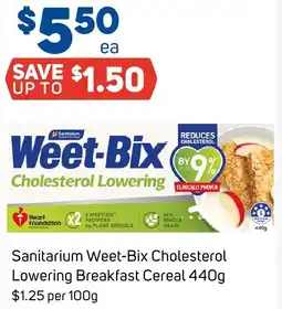 Foodland Sanitarium weet-bix cholesterol lowering breakfast cereal offer