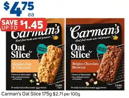 Foodland Carman's oat slice offer